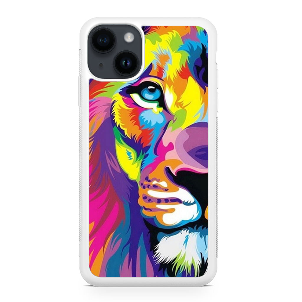 Colorful Lion iPhone 14 / 14 Plus Case