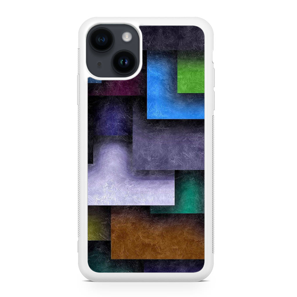 Colorful Rectangel Art iPhone 14 / 14 Plus Case