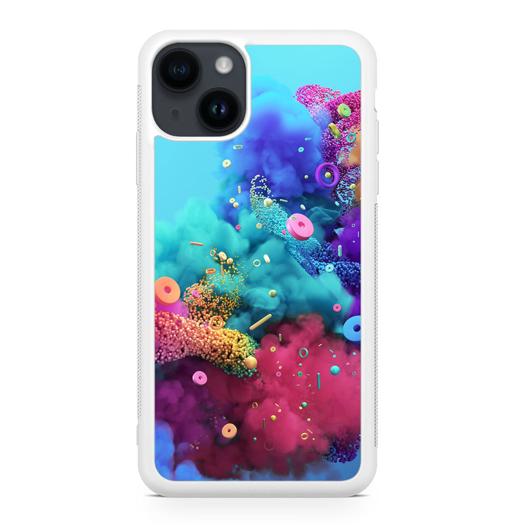 Colorful Smoke Boom iPhone 14 / 14 Plus Case