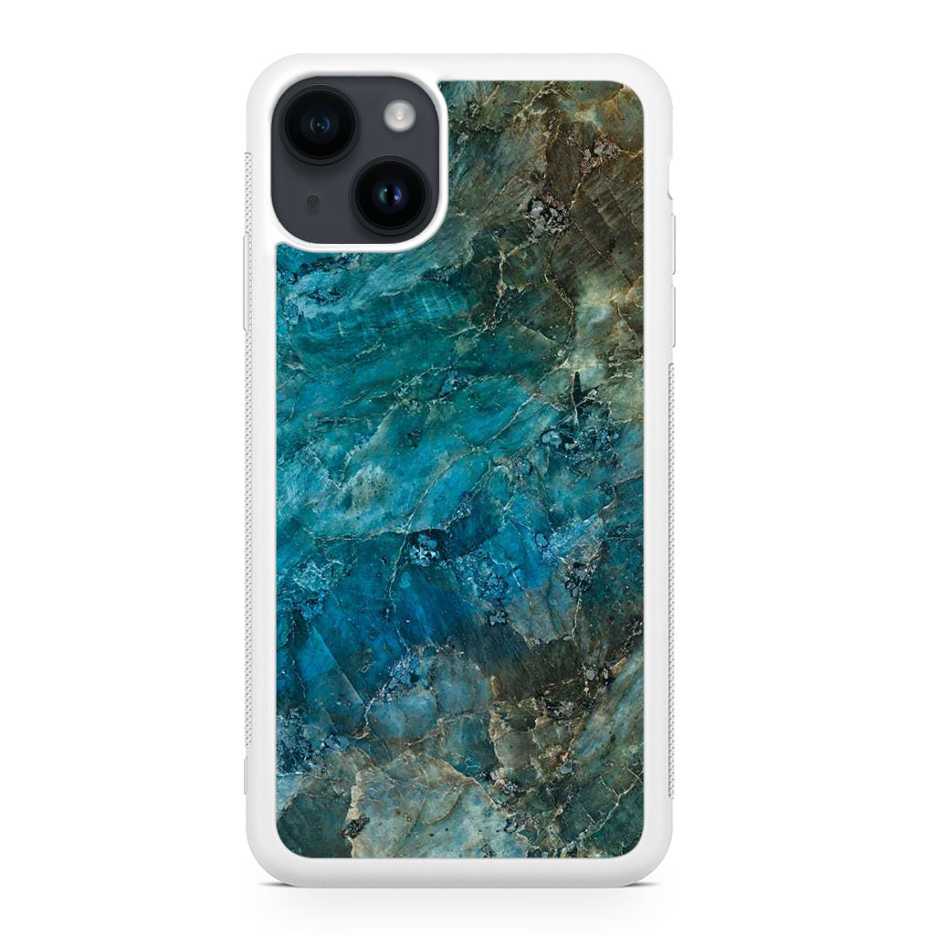 Deep Ocean Marble iPhone 14 / 14 Plus Case