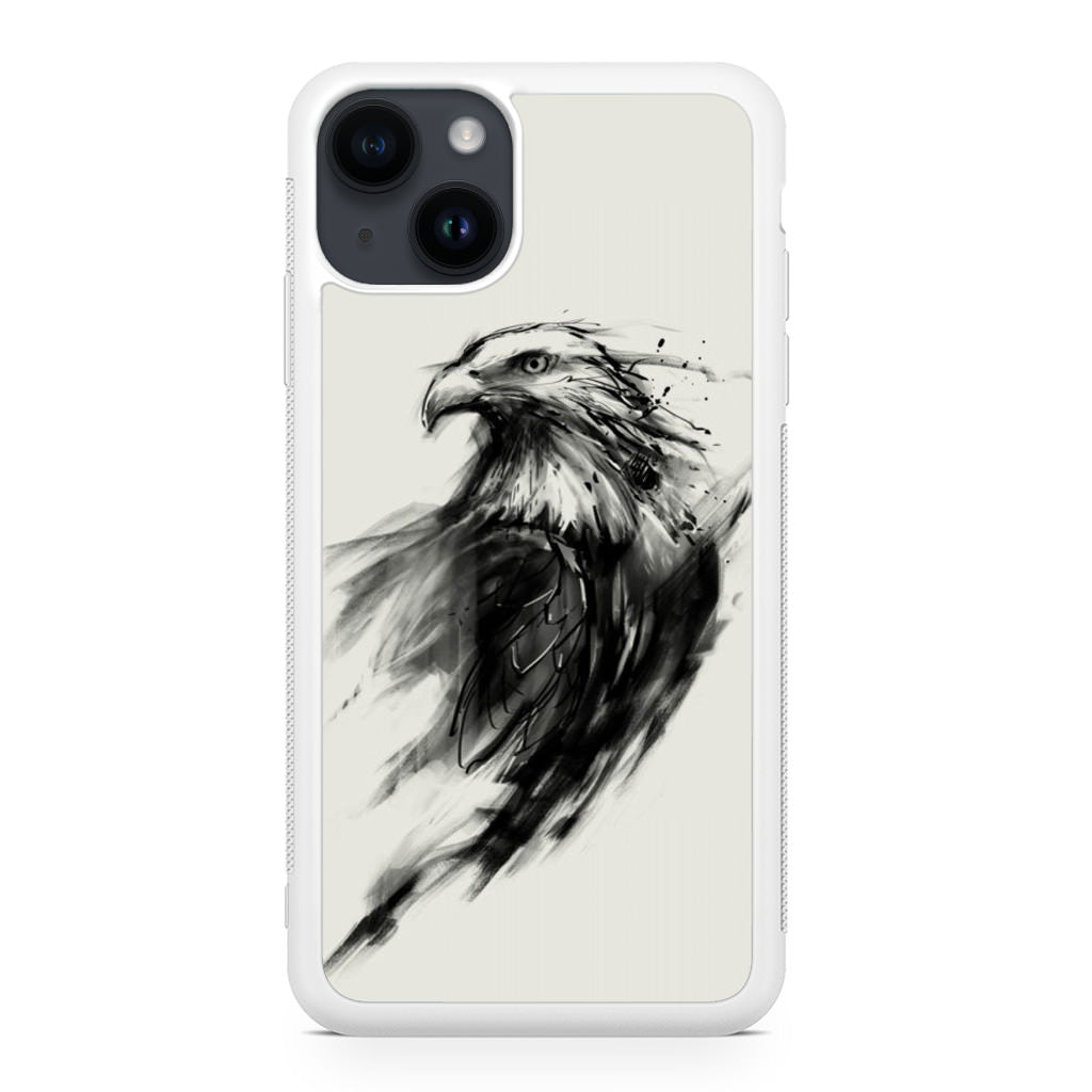 Eagle Art Black Ink iPhone 14 / 14 Plus Case