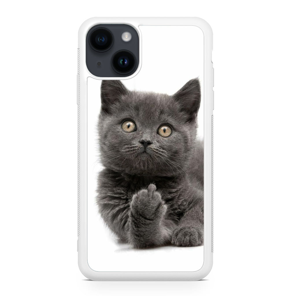 Finger British Shorthair Cat iPhone 14 / 14 Plus Case