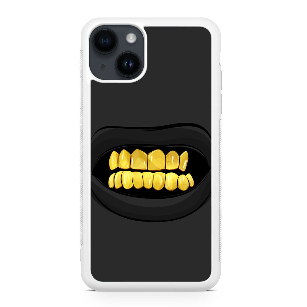 Gold Grillz iPhone 14 / 14 Plus Case