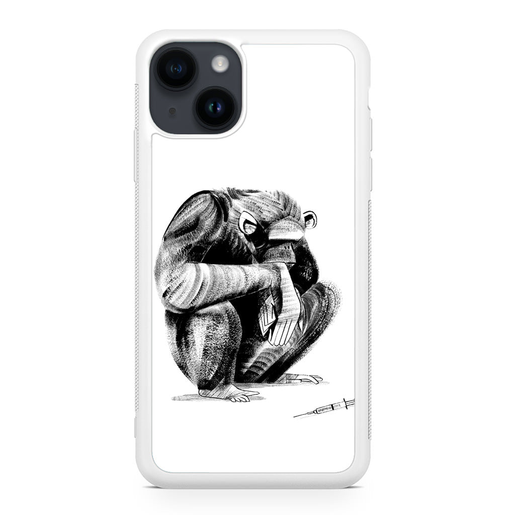 Guinea Chimp iPhone 14 / 14 Plus Case