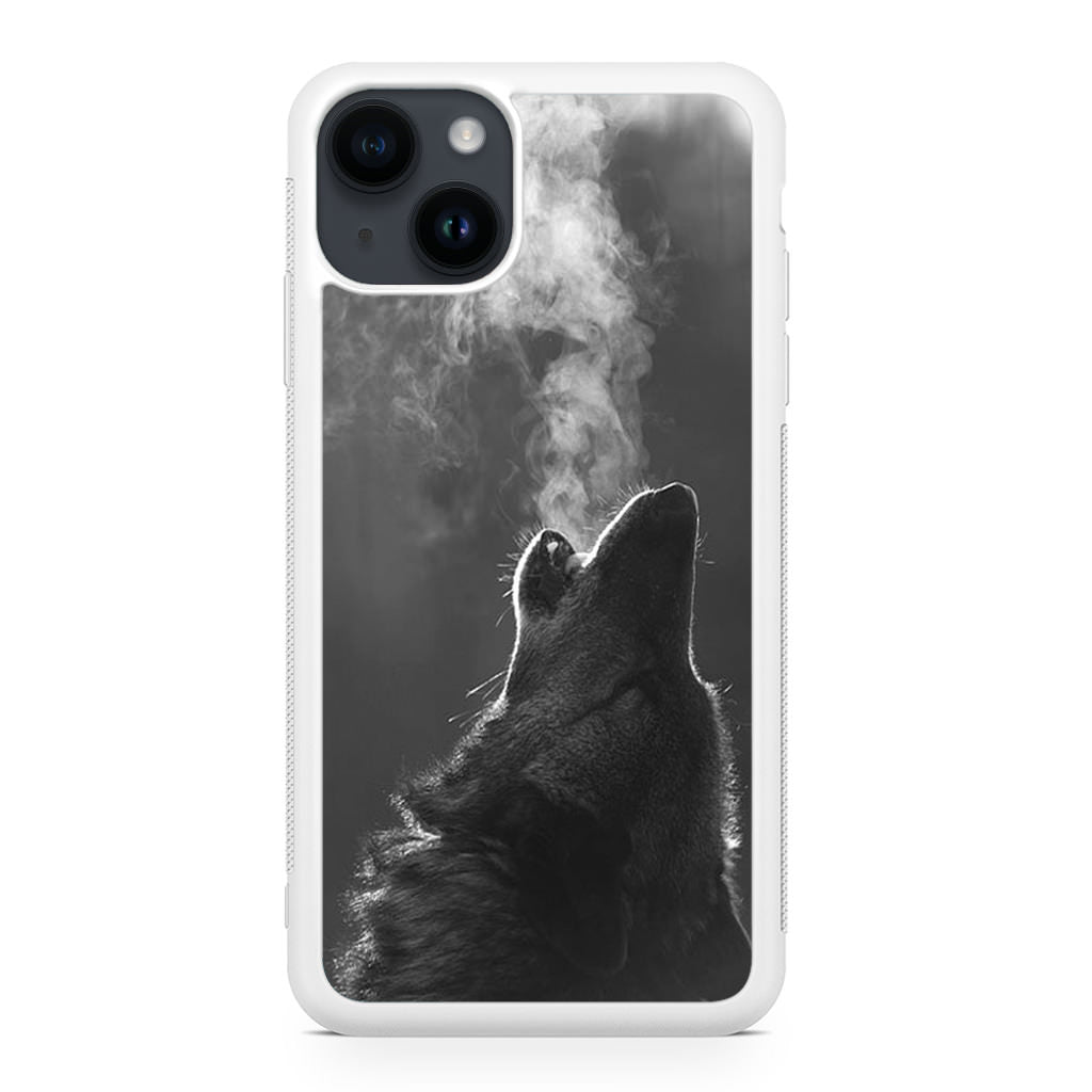 Howling Wolves Black and White iPhone 14 / 14 Plus Case