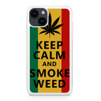 Keep Calm And Smoke Weed iPhone 14 / 14 Plus Case