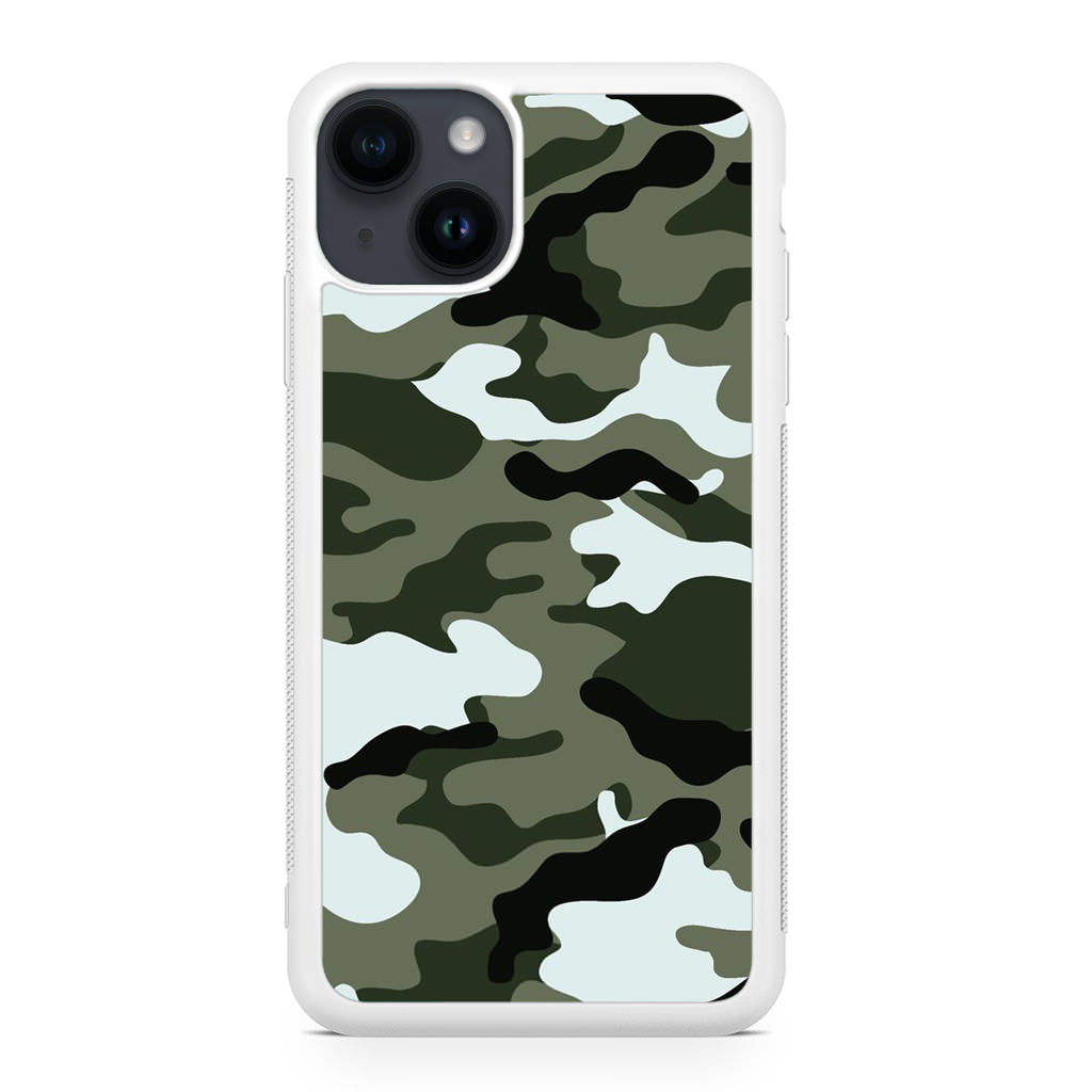 Military Green Camo iPhone 14 / 14 Plus Case