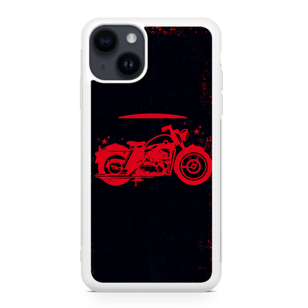 Motorcycle Red Art iPhone 14 / 14 Plus Case