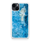Navy Blue Marble iPhone 15 / 15 Plus Case