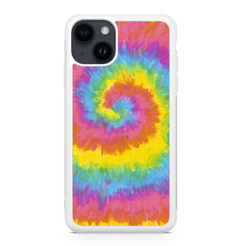 Pastel Rainbow Tie Dye iPhone 14 / 14 Plus Case