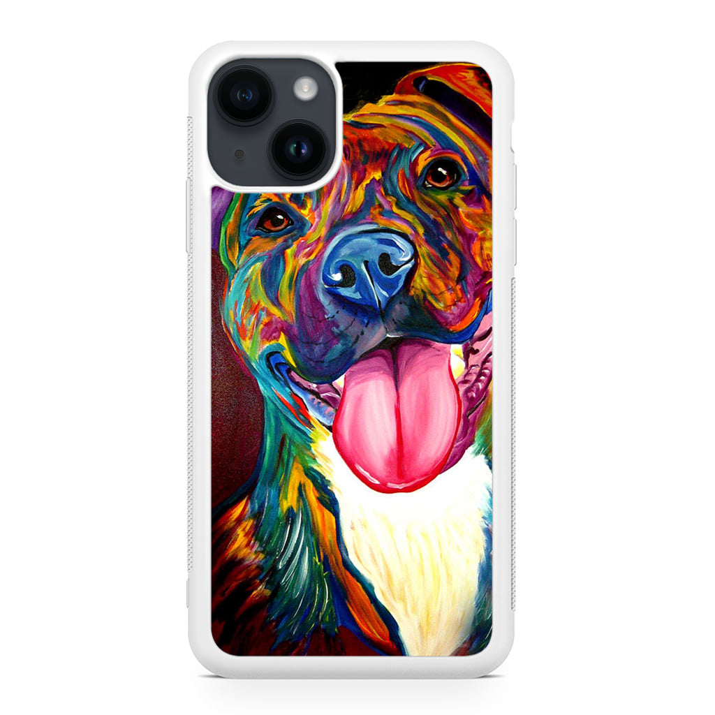 Pitbull Painting Art iPhone 14 / 14 Plus Case