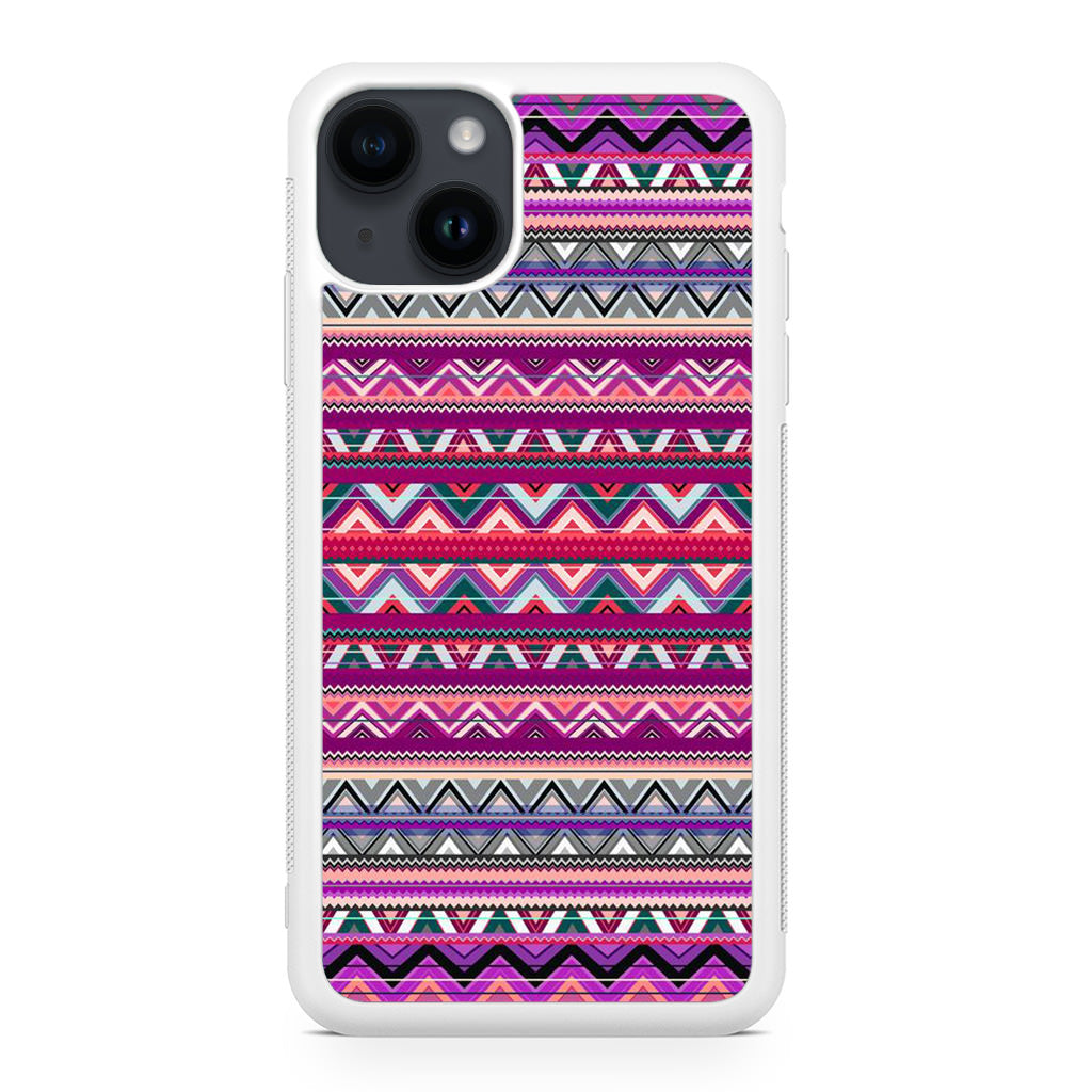 Purple Aztec Art iPhone 14 / 14 Plus Case