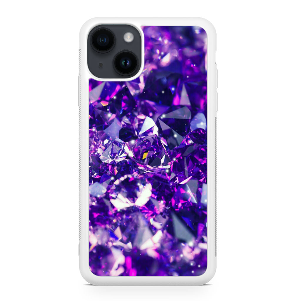 Purple Crystal iPhone 14 / 14 Plus Case