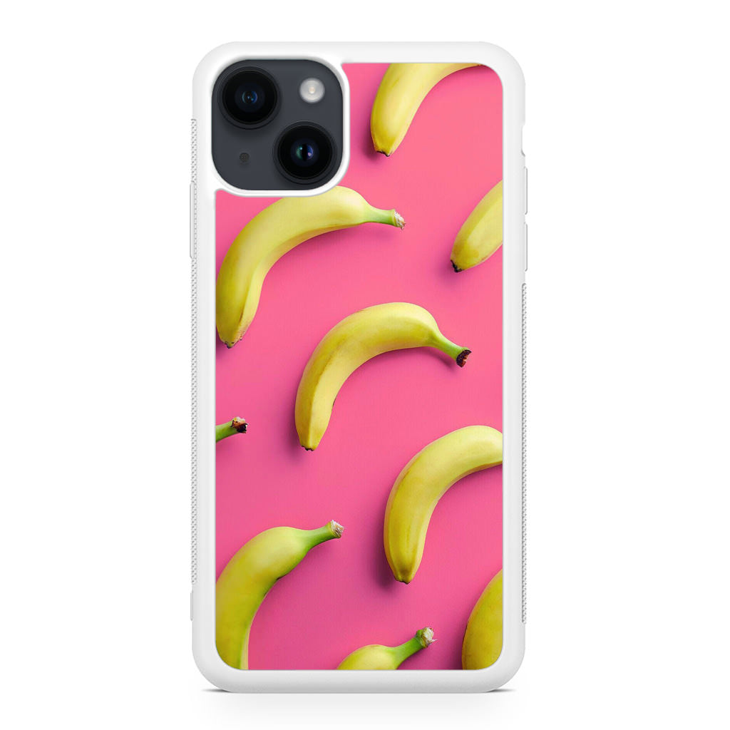Real Bananas Fruit Pattern iPhone 14 / 14 Plus Case