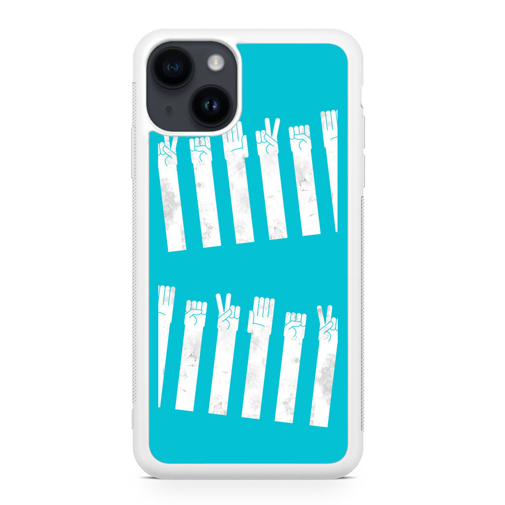 Rock–paper–scissors Zebra Crossing iPhone 14 / 14 Plus Case