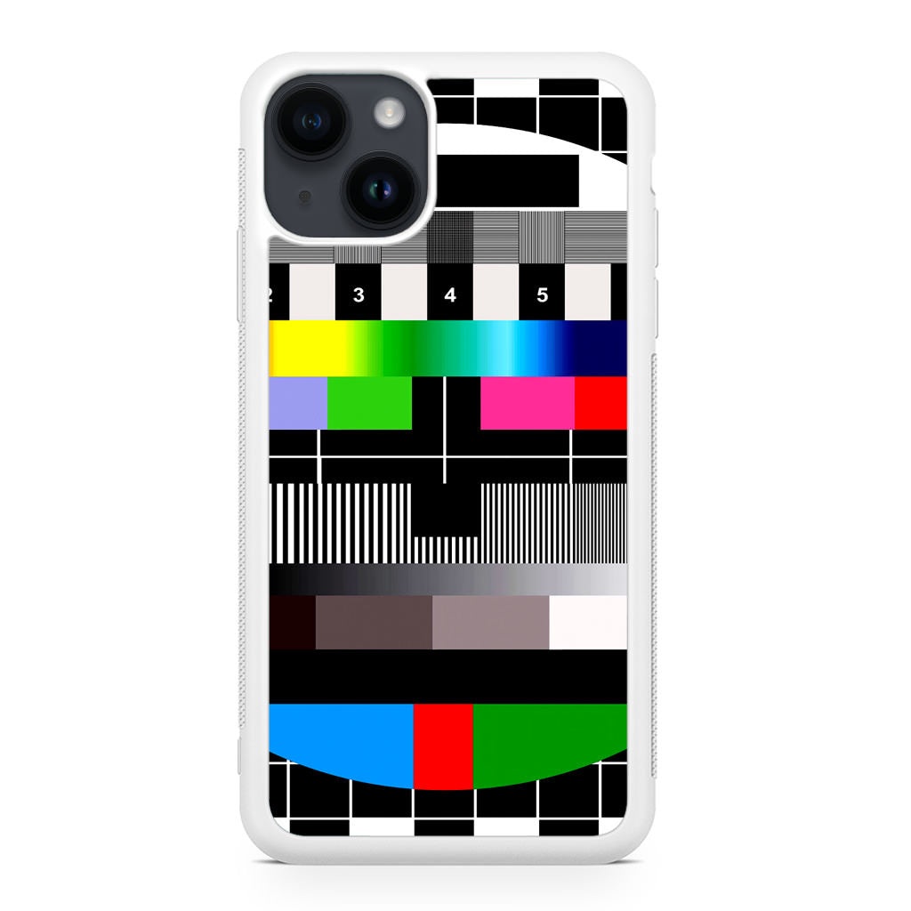 Scheme Pause TV Colorful Mesh iPhone 14 / 14 Plus Case