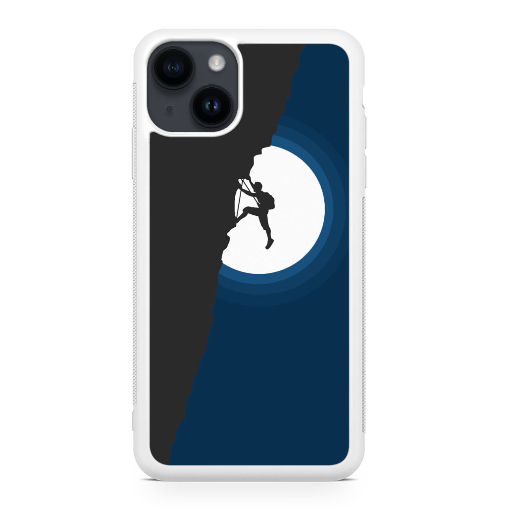 Silhouette of Climbers iPhone 14 / 14 Plus Case