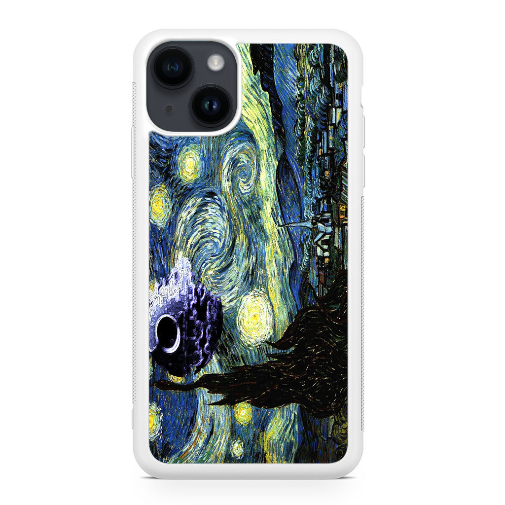 Skellington on a Starry Night iPhone 14 / 14 Plus Case