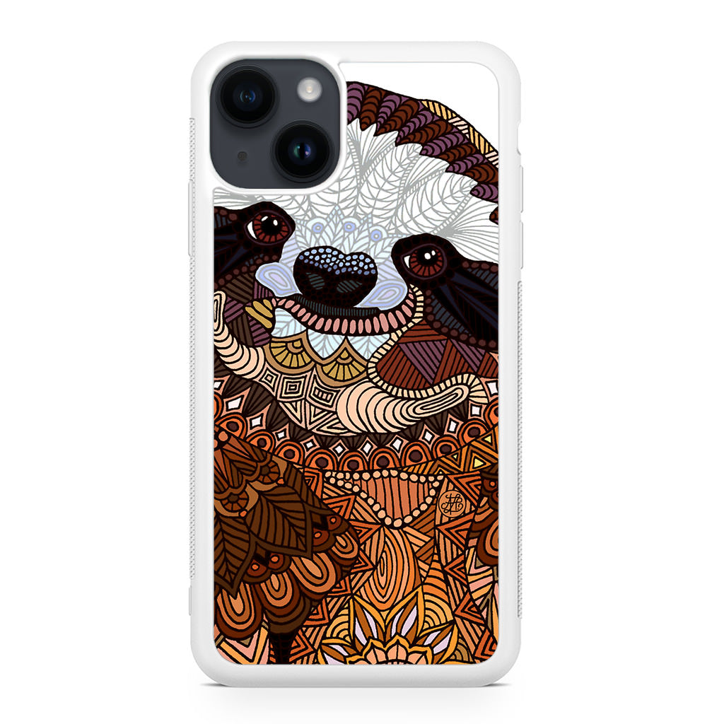 Sloth Ethnic Pattern iPhone 15 / 15 Plus Case