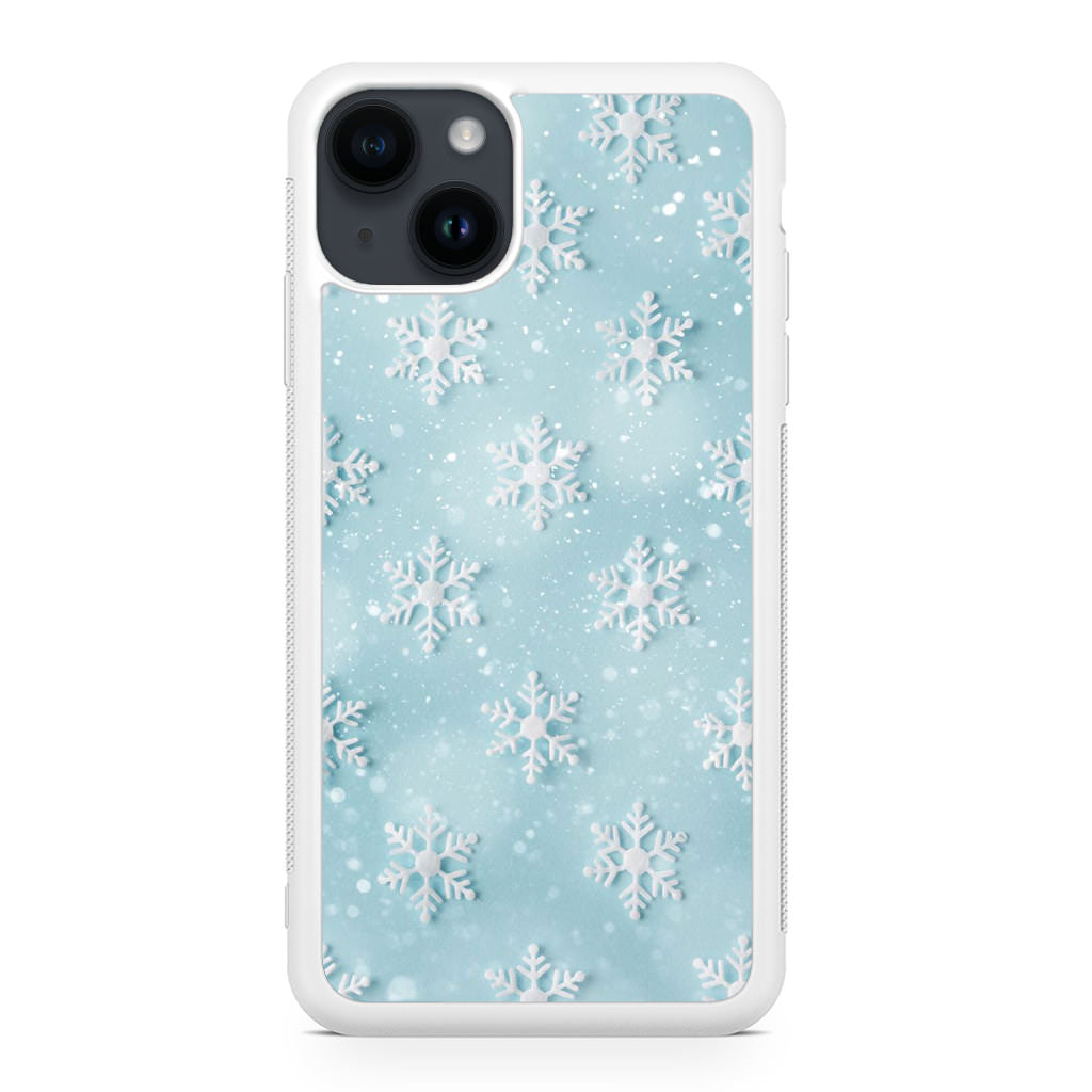 Snowflakes Pattern iPhone 14 / 14 Plus Case