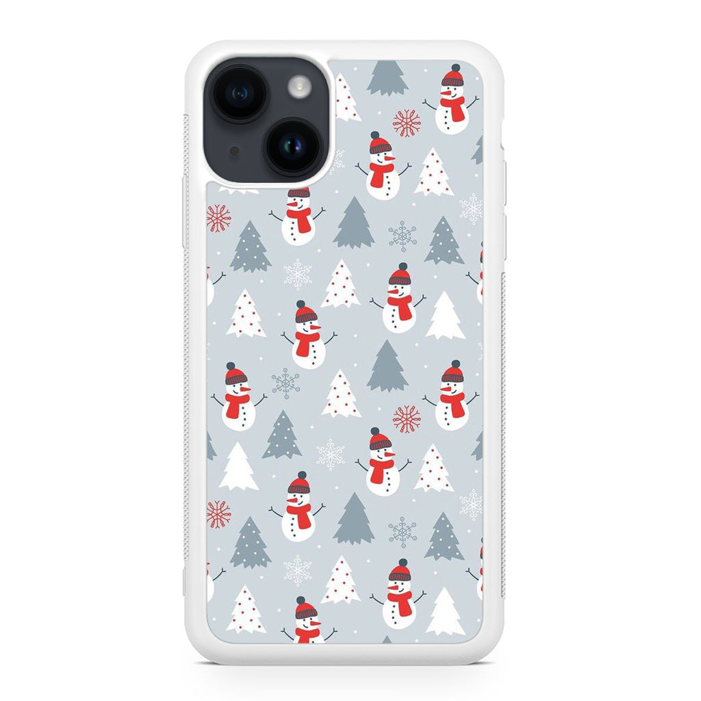 Snowmans Pattern iPhone 14 / 14 Plus Case