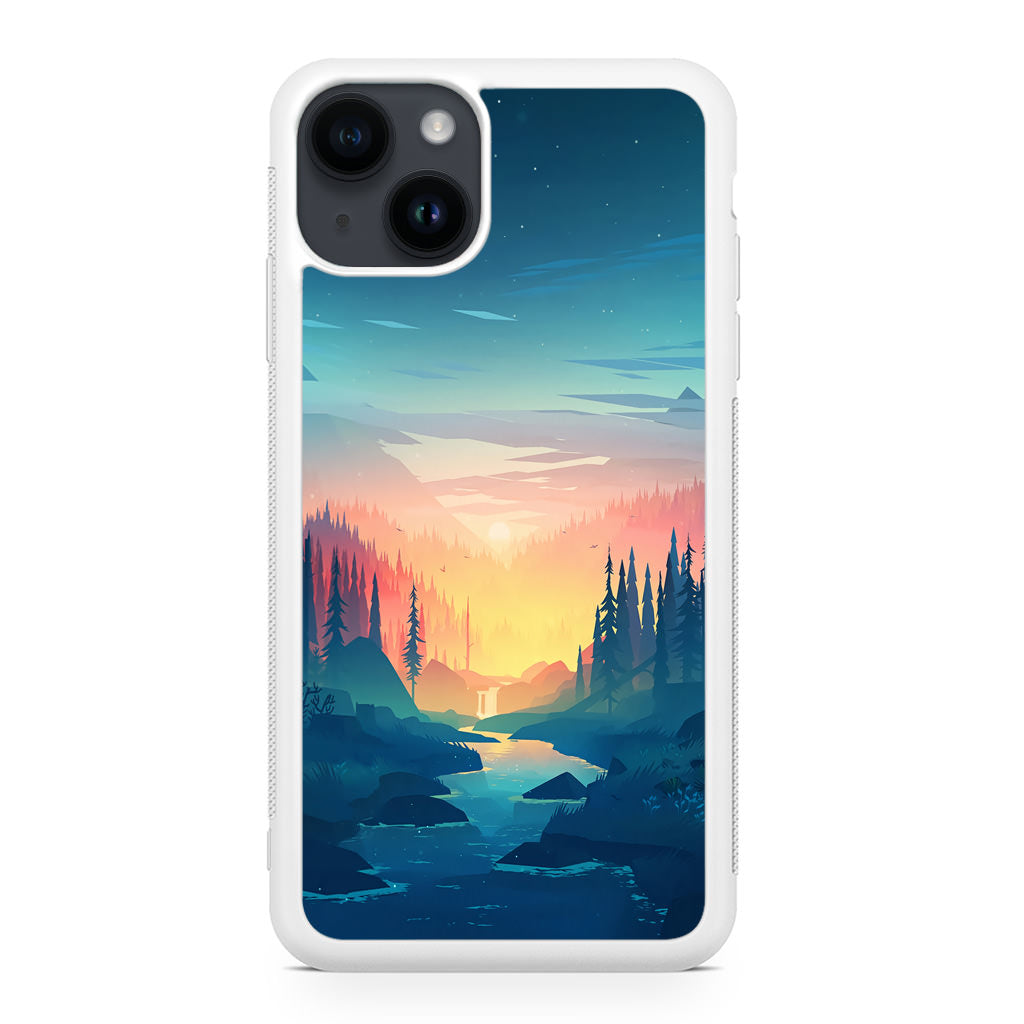 Sunset at The River iPhone 14 / 14 Plus Case