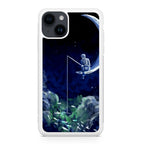 Tardis Walking To The Moon iPhone 15 / 15 Plus Case