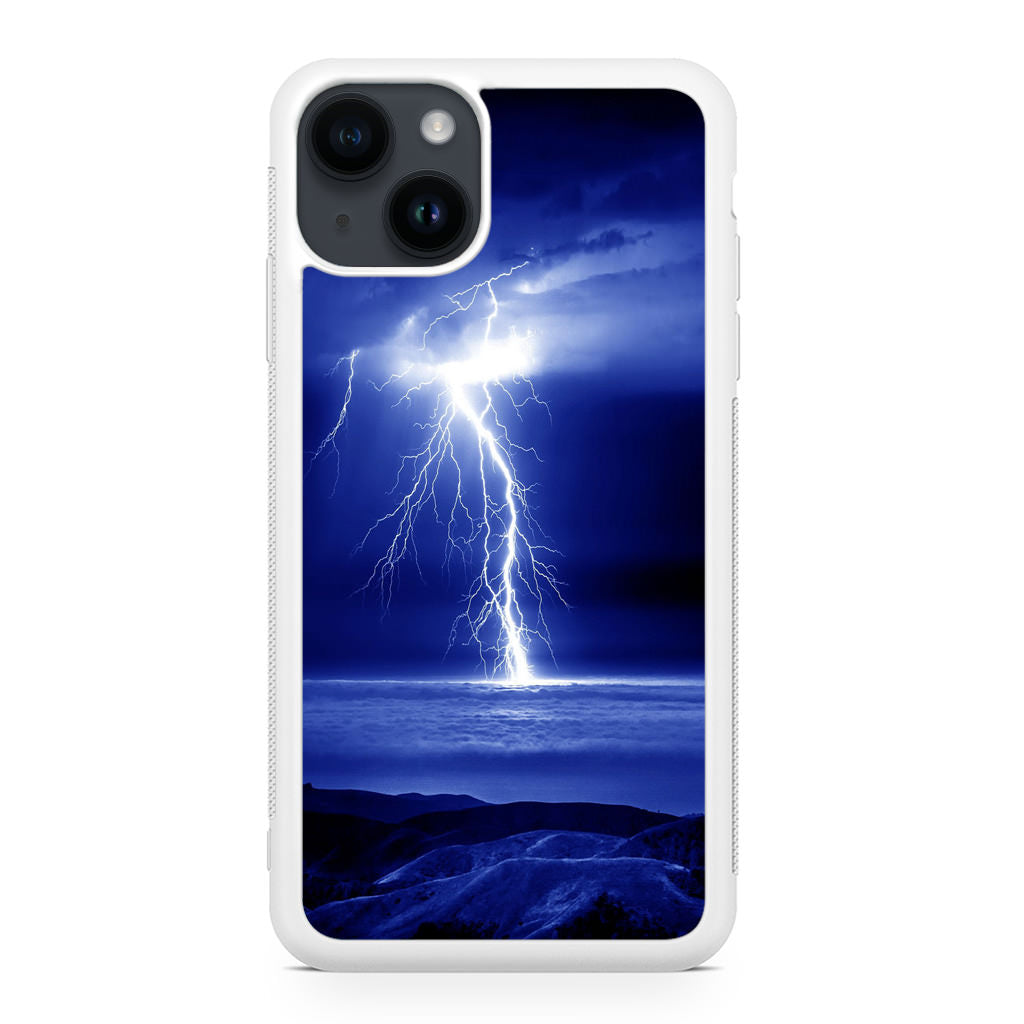 Thunder Over The Sea iPhone 14 / 14 Plus Case