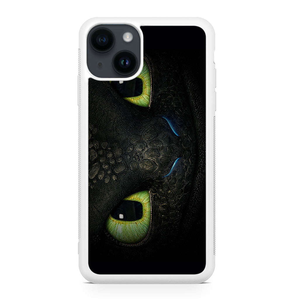 Toothless Dragon Eyes Close Up iPhone 14 / 14 Plus Case