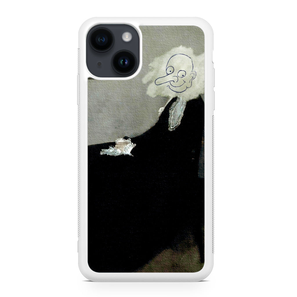 Whistler's Mother by Mr. Bean iPhone 14 / 14 Plus Case