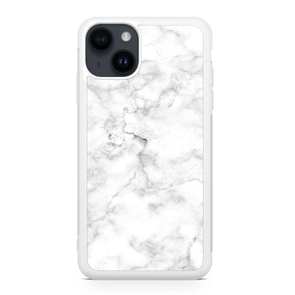 White Marble iPhone 14 / 14 Plus Case