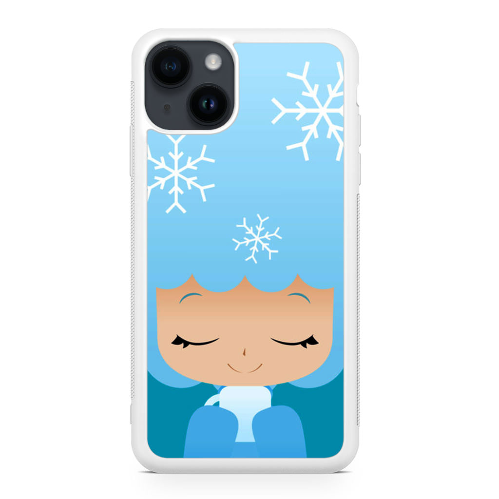 Winter Afro Girl iPhone 14 / 14 Plus Case