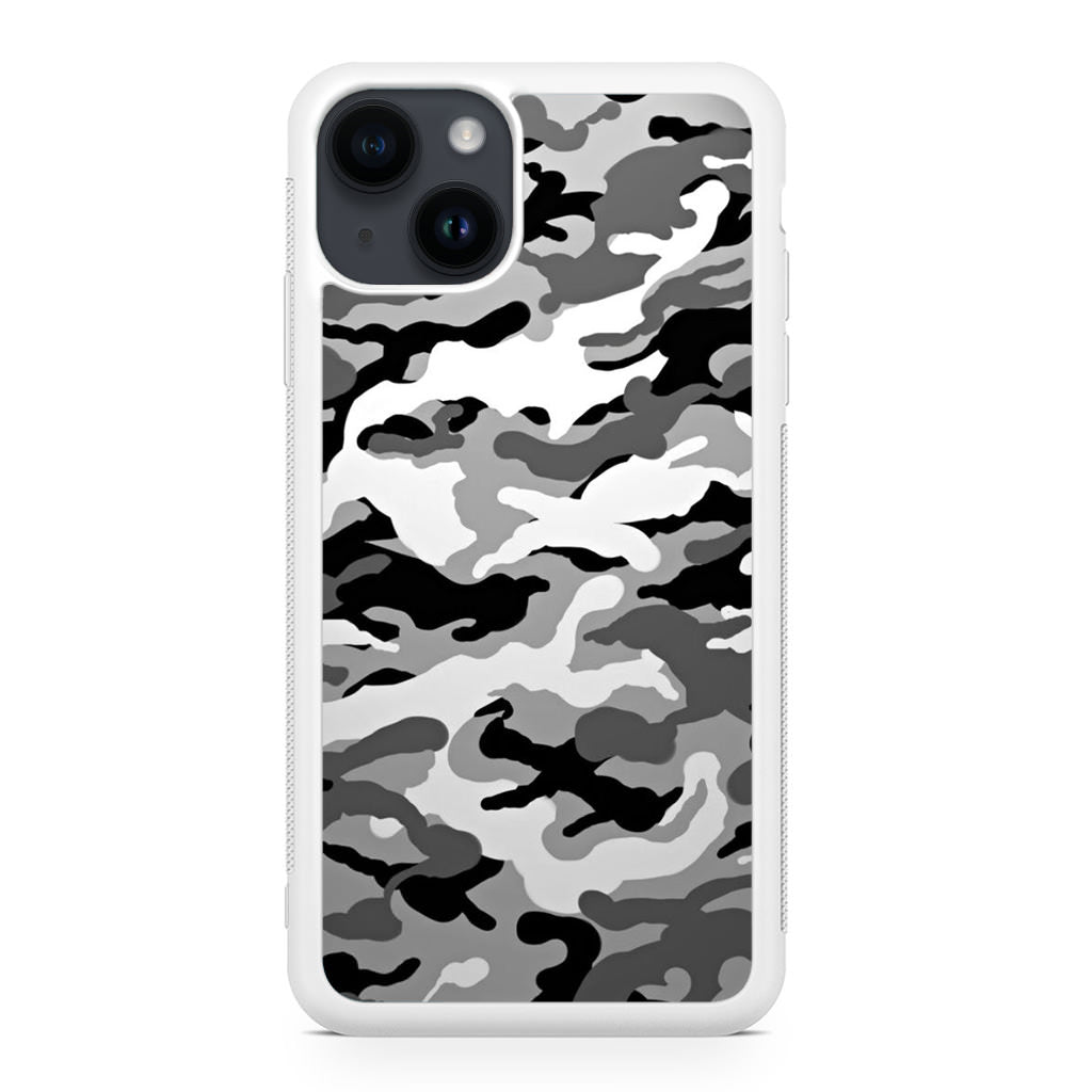 Winter Army Camo iPhone 14 / 14 Plus Case