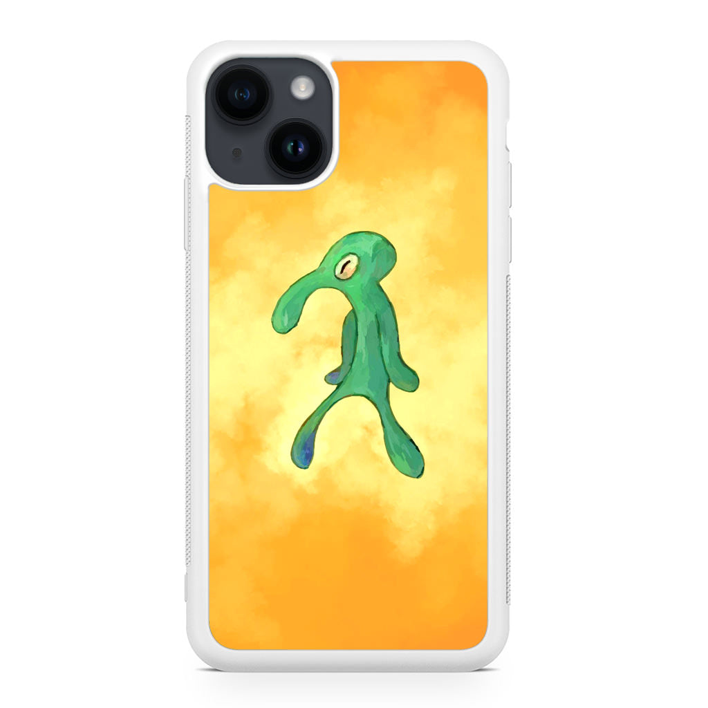 Bold and Brash Squidward Painting iPhone 14 / 14 Plus Case