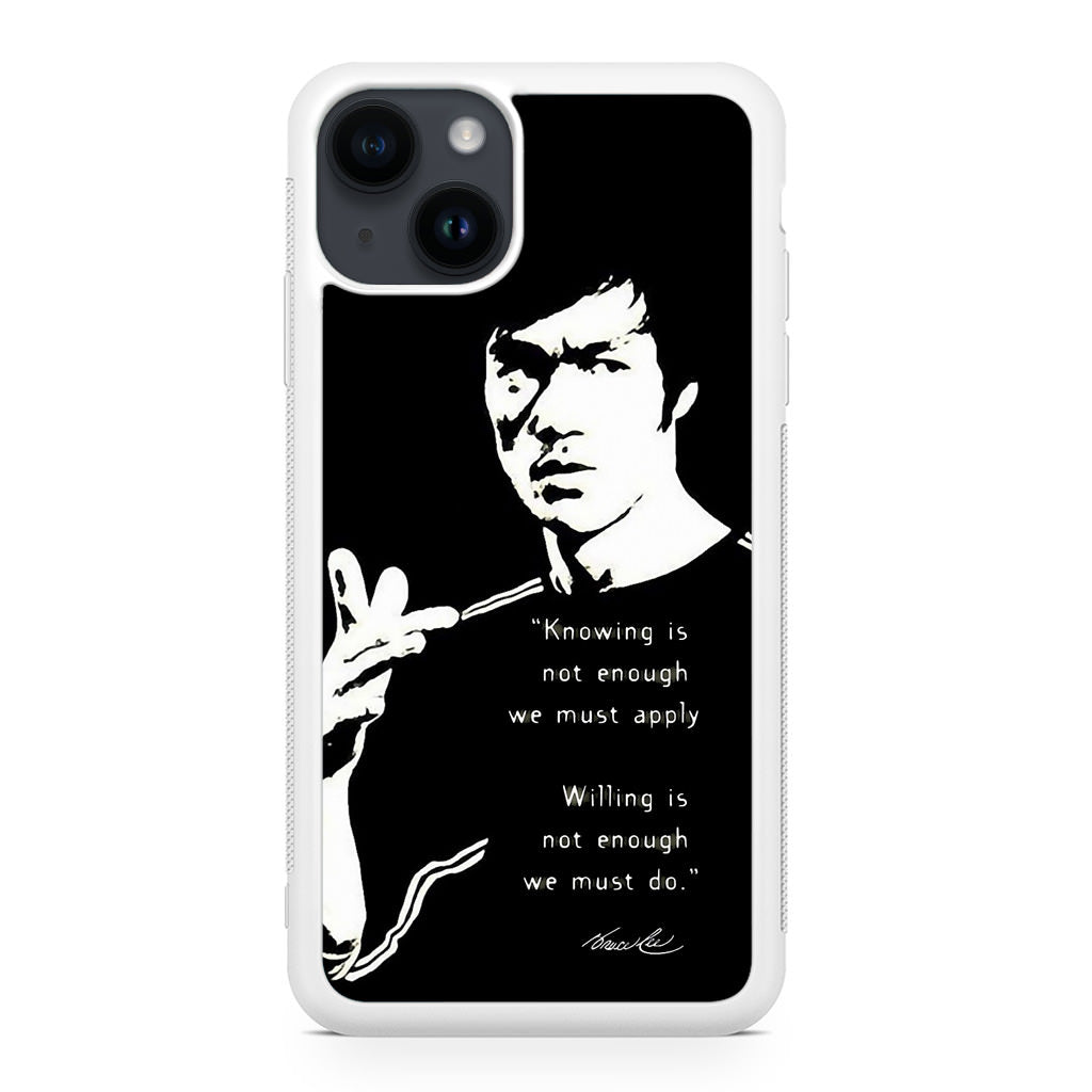 Bruce Lee Quotes iPhone 15 / 15 Plus Case