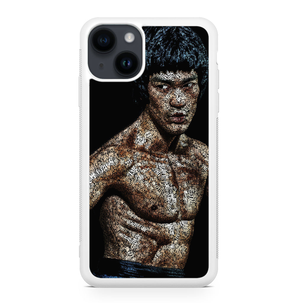 Bruce Lee Typograph iPhone 14 / 14 Plus Case