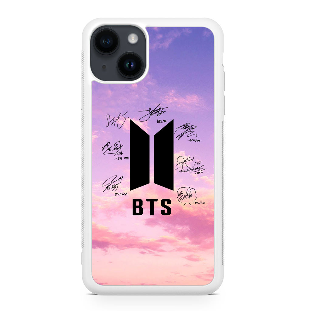 BTS Signature 2 iPhone 14 / 14 Plus Case