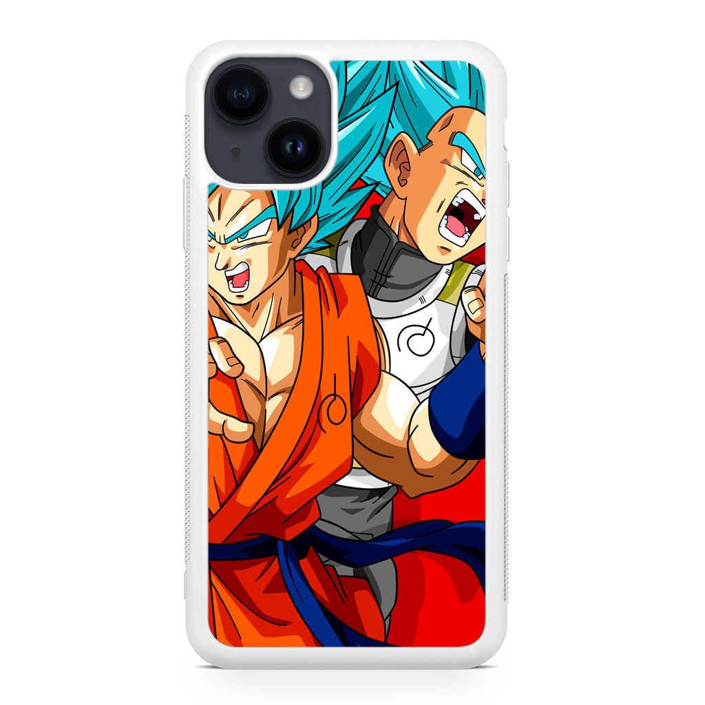Dragon Ball Super SSGSS Goku And Vegeta iPhone 15 / 15 Plus Case