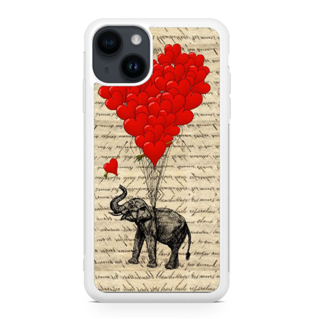 Elephant And Heart iPhone 14 / 14 Plus Case