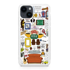 Friends TV Show Central Perk Sticker iPhone 15 / 15 Plus Case