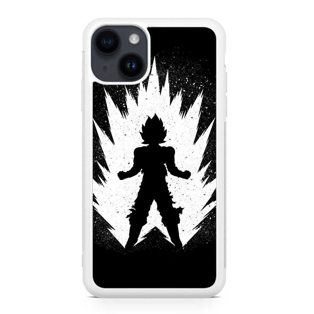 Goku Super Saiyan Black White iPhone 14 / 14 Plus Case