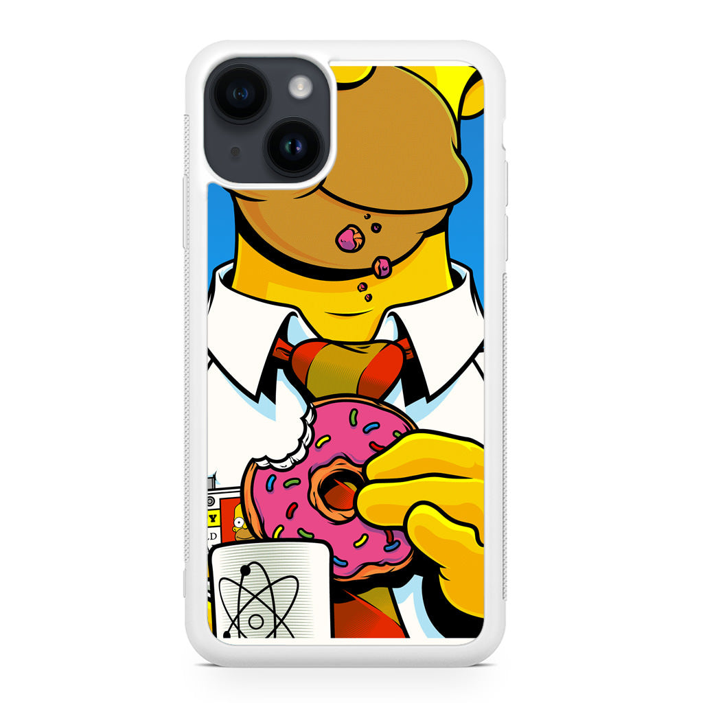 Homer Eats Donut iPhone 14 / 14 Plus Case