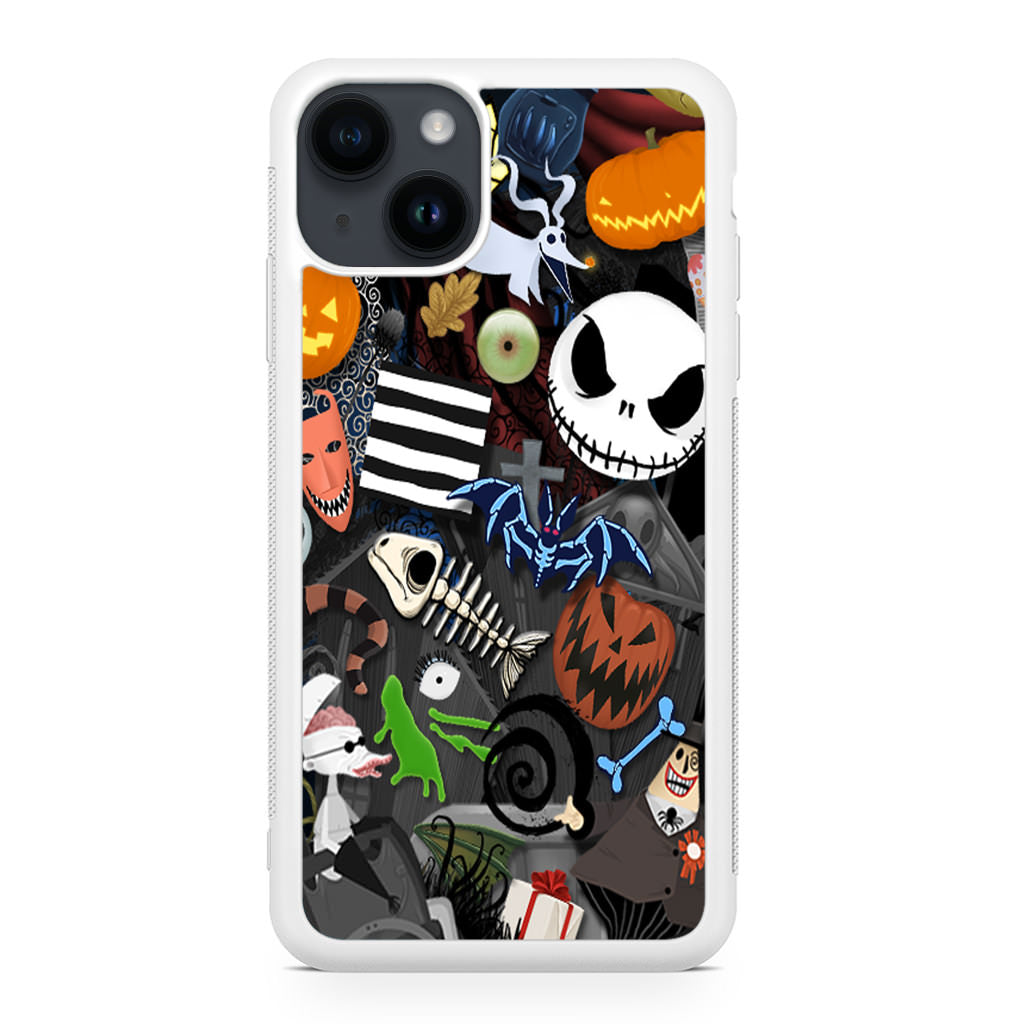 Nightmare Before Chrismast Collage iPhone 14 / 14 Plus Case