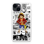 One Piece Luffy Comics iPhone 14 / 14 Plus Case