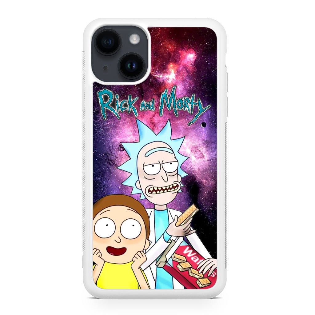 Rick And Morty Nebula Space iPhone 14 / 14 Plus Case