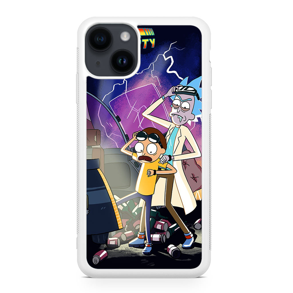 Rick And Morty Back To The Future iPhone 14 / 14 Plus Case