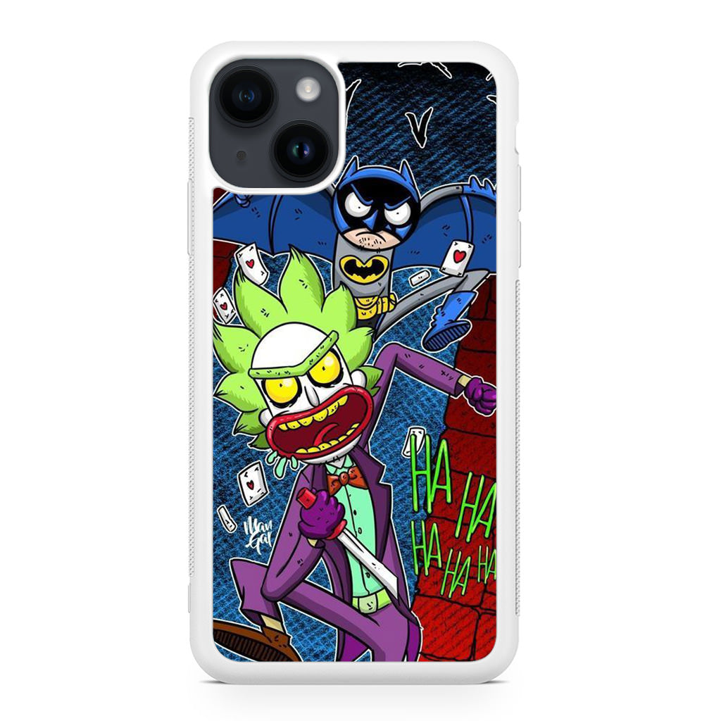 Rick And Morty Bat And Joker Clown iPhone 14 / 14 Plus Case