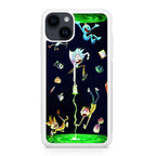 Rick And Morty Portal Fall iPhone 14 / 14 Plus Case