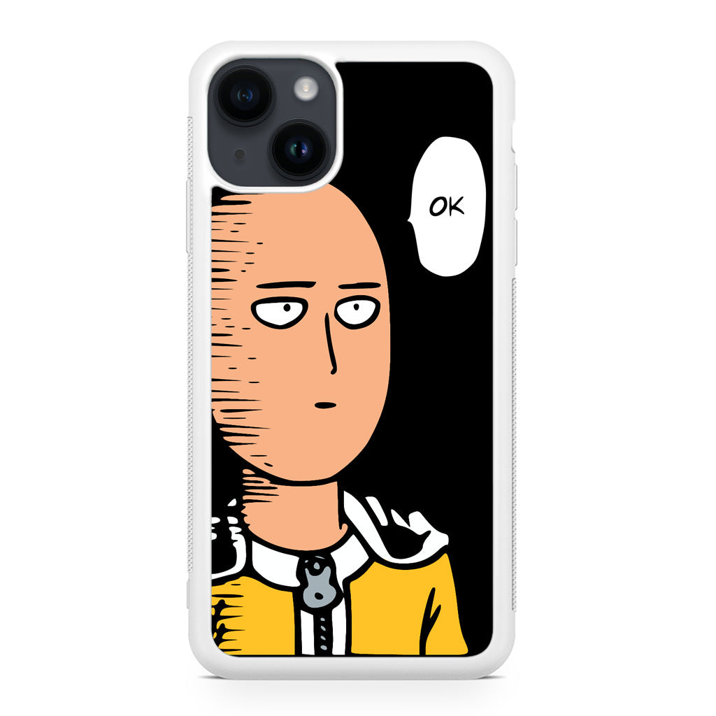 Saitama Poker Face iPhone 14 / 14 Plus Case