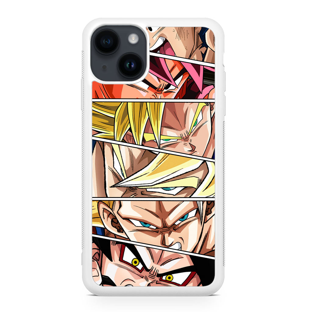 Son Goku Forms iPhone 14 / 14 Plus Case